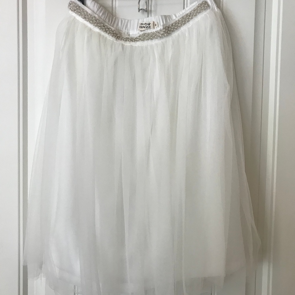 White skirt